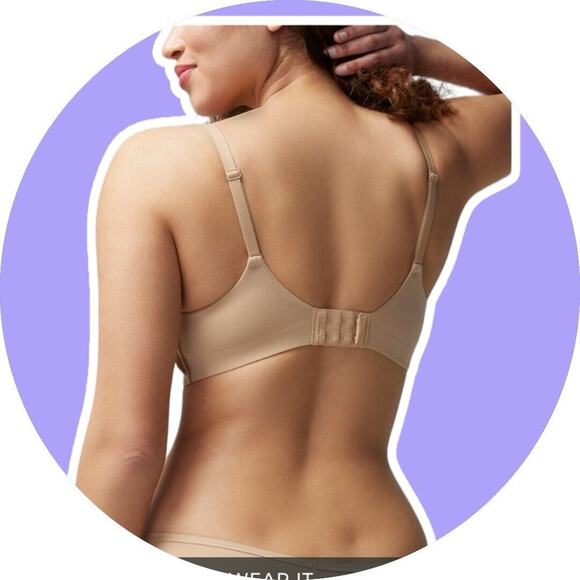 Soma Womens 38 DD Enbliss Wireless Nightfall Navy Blue Bra New NWT - Picture 6 of 11